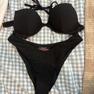 Victoria's Secret Black push up bikini set